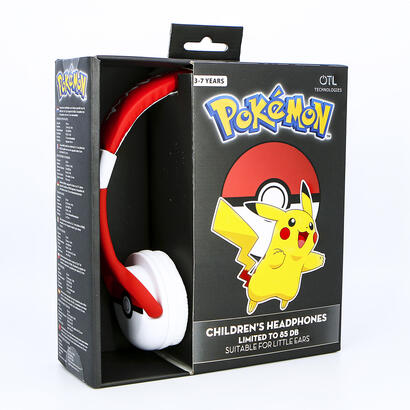 auriculares-infantiles-otl-pokemon-pokeball-jack-35-rojo-blanco