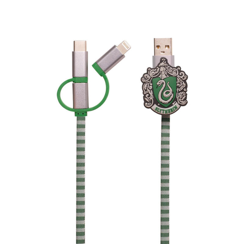 cable-hogwarts-slytherin-3-en-1-lightningmicrousb-c