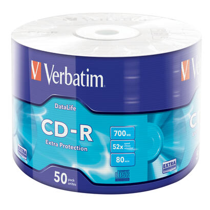 verbatim-cd-r-700mb-52x-extra-prot-retractilado-50-uds