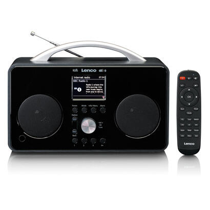 lenco-pir-645bk-radio-portatil-digital-negro
