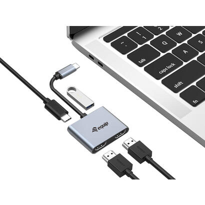 equip-adaptador-usb-c-2xhdmi-usb-a30-pd-4k30hz-015m-si