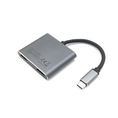 equip-adaptador-usb-c-2xhdmi-usb-a30-pd-4k30hz-015m-si