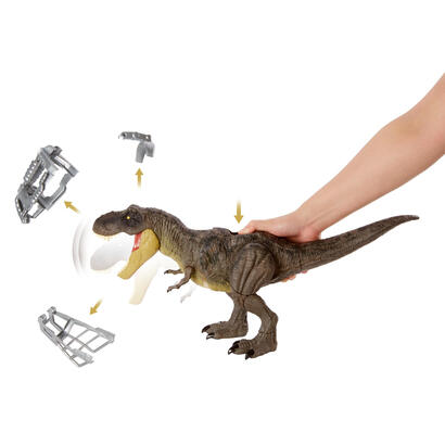 mattel-jurassic-world-stomping-battle-accion-t-rex-mini-play-figura-gwd67