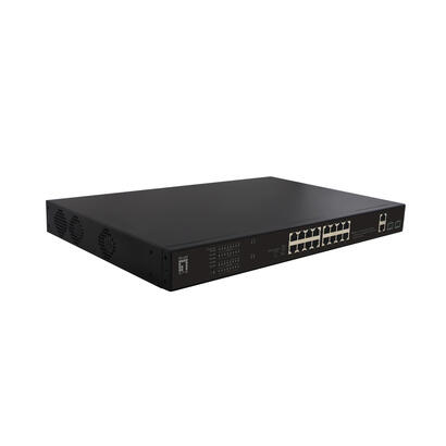 levelone-switch-20x-fe-fgp-2031-2xge-2xgsfp-270w-8023-poe