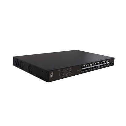 switch-levelone-28x-fe-fgp-2831-2xge-2xgsfp-390w-8023xpoe