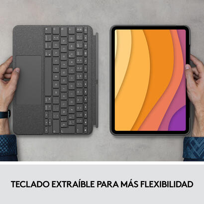 funda-con-teclado-esp-logitech-combo-touch-para-tablets-apple-ipad-air-4-gen-2020-de-109-gris