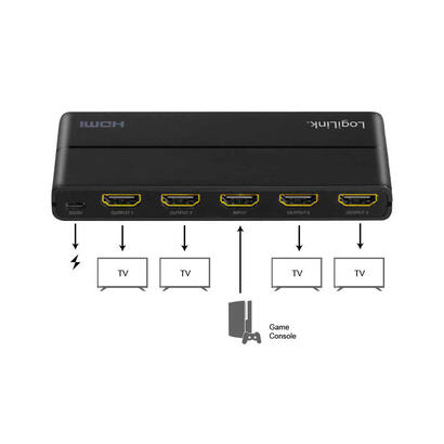 divisor-hdmi-logilink-1x4-puerto-4k-60hz-downscaler-negro