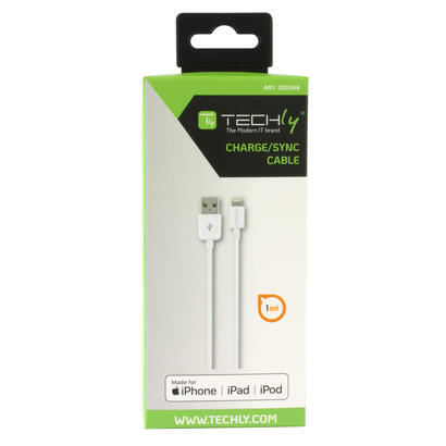 techly-usb20-cable-lightning-1-m-blanco-blister