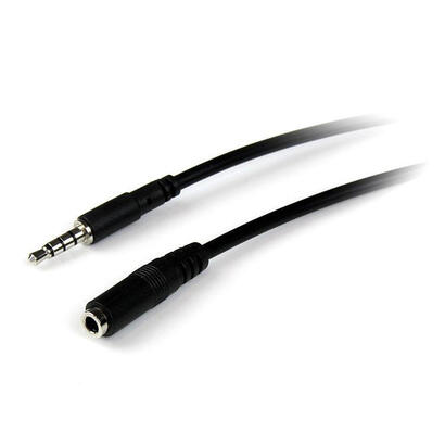 startech-cable-audio-jack-35-mh-alargo-4-pines-1m-negro-muhsmf1m