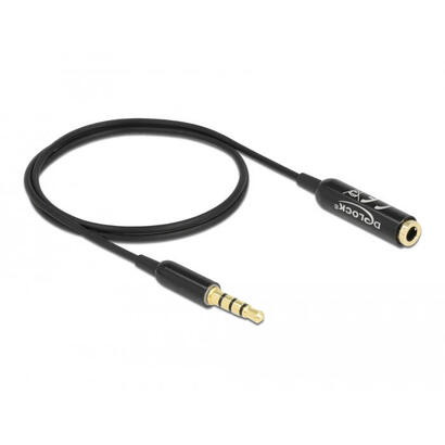 delock-cable-de-extension-de-audio-35-mm-4-pin-macho-a-hembra-05-m-negro