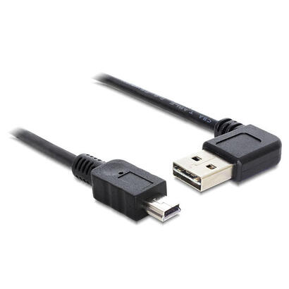 delock-cable-easy-usb-20-a-macho-en-angulo-usb-20-tipo-mini-b-macho-de-3-m