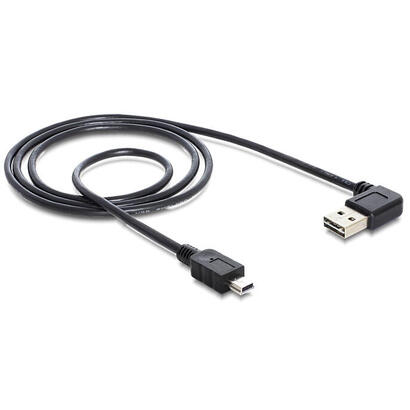 delock-cable-easy-usb-20-a-macho-en-angulo-usb-20-tipo-mini-b-macho-de-3-m