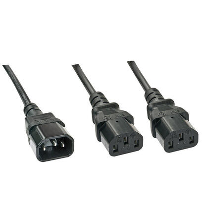 lindy-30363-cable-de-transmision-negro-1-m-c14-acoplador-acoplador-c13-2-x