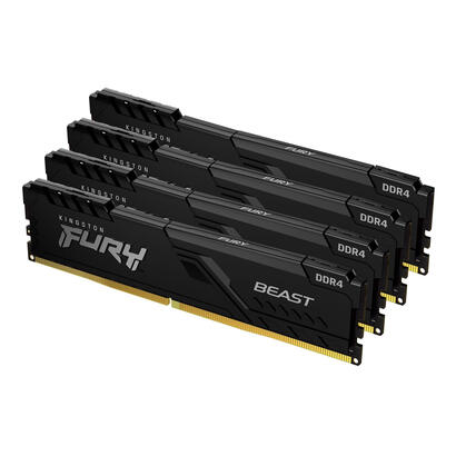 memoria-kingston-fury-beast-64gb-4-x-16gb-ddr4-3200-mhz-cl16