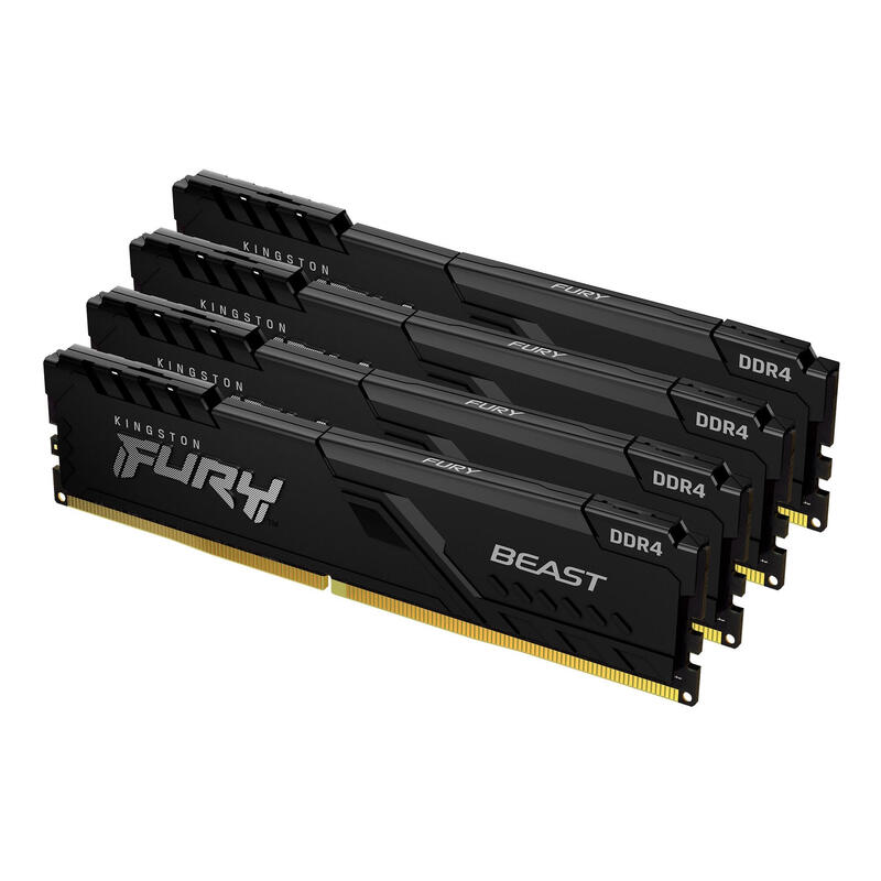 memoria-kingston-fury-beast-64gb-4-x-16gb-ddr4-3200-mhz-cl16