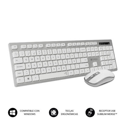teclado-y-raton-inalambrico-subblim-combo-wireless-ergo-keys-silent-flat-hq-plata-y-blanco