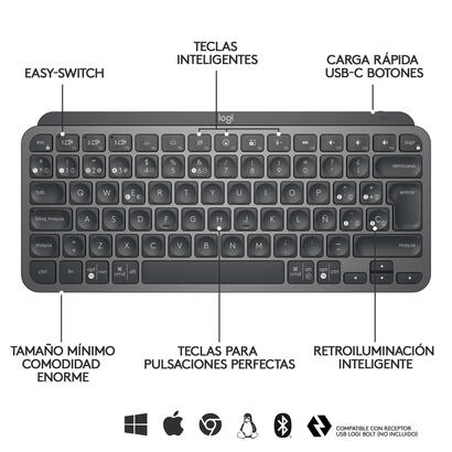 teclado-espanol-logitech-mx-keys-mini-rf-wireless-bluetooth-qwerty-grafito