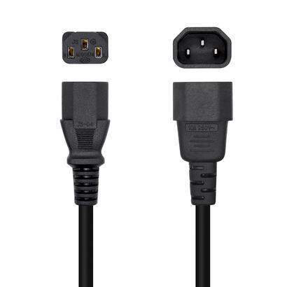 aisens-cable-alimentacion-cpu-c13h-c14m-3m-100-cobre-puro-awg18-negro