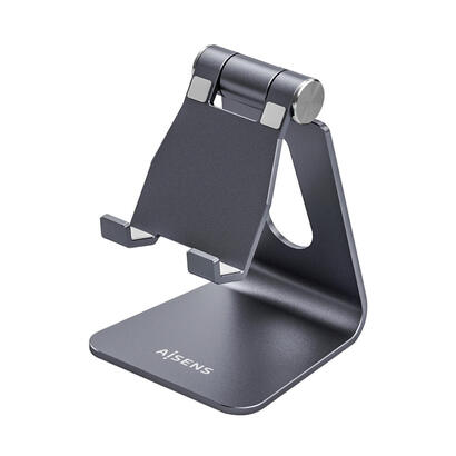 aisens-soporte-de-sobremesa-tamano-m-ajustable-1-pivote-para-movil-tablet-gris