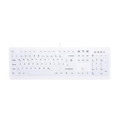 cherry-ak-c8100-teclado-aleman-higienico-desinfectable-con-numerico-blanco