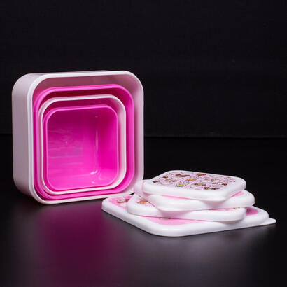 thumbs-up-1002240-fiambrera-conjunto-de-fiambrera-y-bidon-reutilizable-rosa-blanco-4-piezas