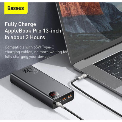 baseus-power-bank-adaman-metal-20000mah-pd-qc-30-65w-2-x-usb-usb-c-micro-usb-negro