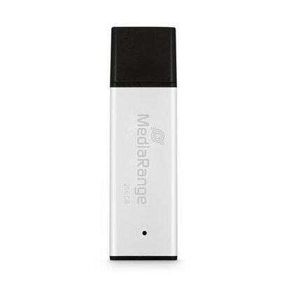 mediarange-mr1903-unidad-flash-usb-256-gb-usb-tipo-a-30-negro-plata