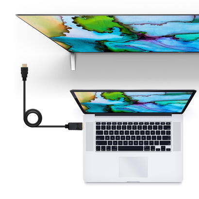 nanocable-cable-conversor-displayport-a-hdmi-dpm-hdmim-1-m-negro