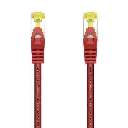 aisens-cable-de-red-rj45-lszh-cat7-600-mhz-sftp-pimf-awg26-25cm-rojo