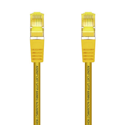aisens-cable-de-red-rj45-lszh-cat7-600-mhz-sftp-pimf-awg26-25cm-amarillo