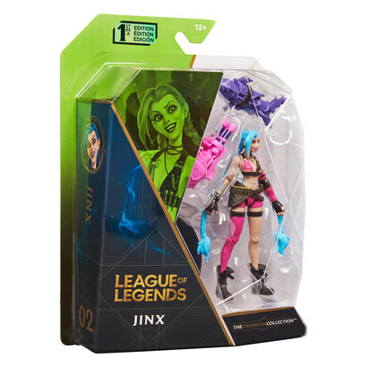 spin-master-league-of-legends-figura-de-accion-jinx-de-10-cm-con-2-armas-hueso-y-bang-bang-y-base-de-exhibicion-figura-de-juego-