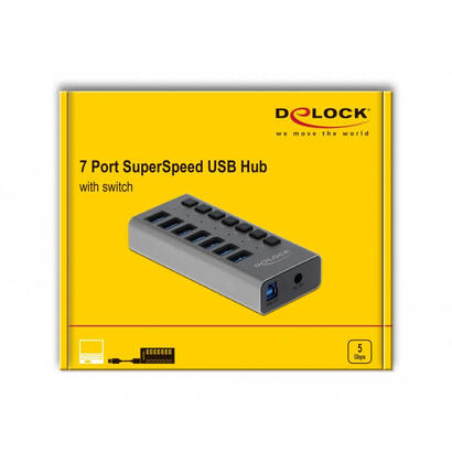 delock-hub-superspeed-usb-30-con-7-puertos-interruptor