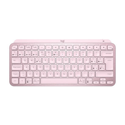 teclado-espanol-logitech-mx-keys-mini-rf-wireless-bluetooth-qwerty-rosa