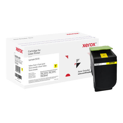toner-xerox-006r04489-compatible-con-lexmark-70c2xy0-70c2xye-70c0x40-amarillo