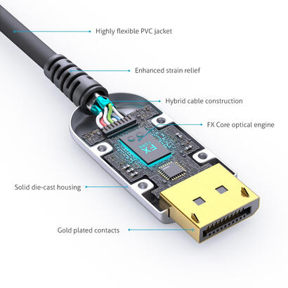 fiberx-fx-i250-060-cable-displayport-60-m-negro