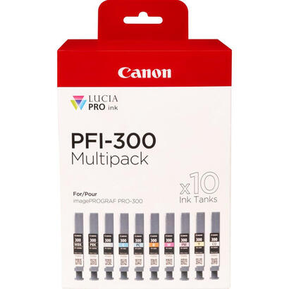 canon-pfi-300-cartucho-de-tinta-10-piezas-original-negro-azul-cian-gris-magenta-foto-negro-foto-magenta-rojo-amarillo