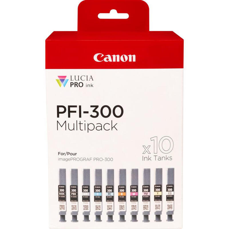 canon-pfi-300-cartucho-de-tinta-10-piezas-original-negro-azul-cian-gris-magenta-foto-negro-foto-magenta-rojo-amarillo canon-pfi-300-cartucho-de-tinta-10-piezas-original-negro-azul-cian-gris-magenta-foto-negro-foto-magenta-rojo-amarillo