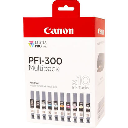 canon-pfi-300-cartucho-de-tinta-10-piezas-original-negro-azul-cian-gris-magenta-foto-negro-foto-magenta-rojo-amarillo
