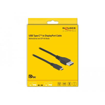 delock-cable-bidireccional-usb-tipo-c-a-displayport-dp-alt-mode-1m