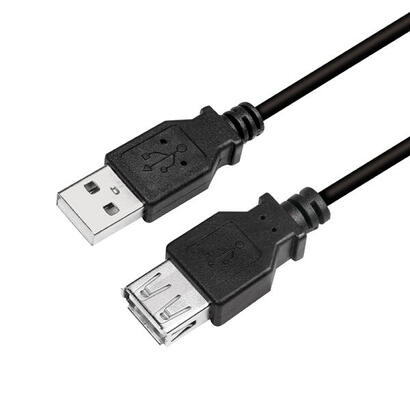 cable-usb-logilink-usb-20-macho-hembra-de-3-m-negro