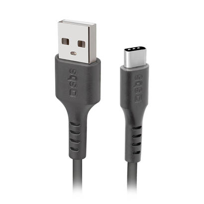 sbs-tecabletc220k-cable-usb-2-m-usb-20-usb-a-usb-c-negro