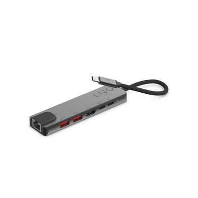 linq-hub-6-puertos-pro-usb-c-gris-linq