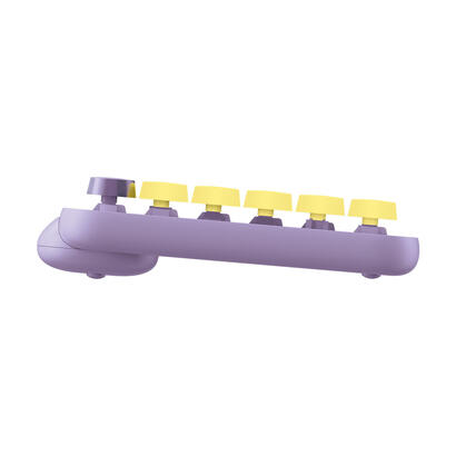 teclado-espanol-logitech-pop-keys-wireless-mechanical-emoji-keys-rf-wireless-bluetooth-qwerty-menta-violeta-blanco-amarillo