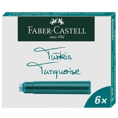 faber-castell-estuche-6-cartuchos-de-tinta-estandar-turquesa