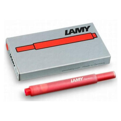 lamy-cartucho-t10-red-recambio-825-para-pluma-tinta-rojo-caja-5u