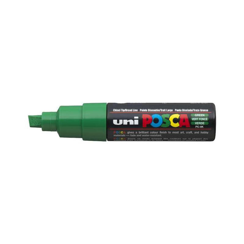 uniball-marcador-posca-pc-8k-no-permanente-punta-biselada-80mm-verde