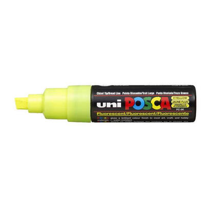 uniball-marcador-posca-pc-8k-no-permanente-punta-biselada-80mm-amarillo-fluor