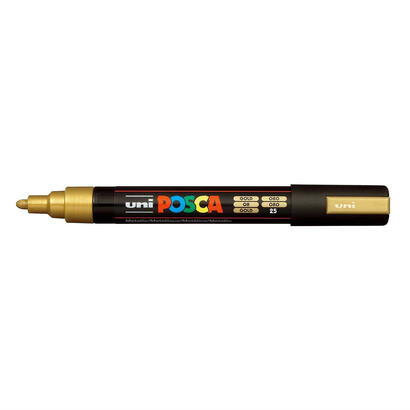 posca-marcador-pc-5m-no-permanente-punta-forma-de-bala-18-25-mm-oro