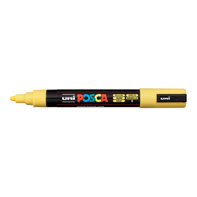 posca-marcador-pc-5m-no-permanente-punta-forma-de-bala-18-25-mm-amarillo posca-marcador-pc-5m-no-permanente-punta-forma-de-bala-18-25-mm-amarillo