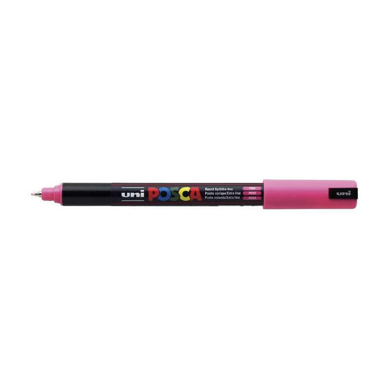 posca-marcador-pc-1mr-no-permanente-punta-extrafina-07mm-rosa posca-marcador-pc-1mr-no-permanente-punta-extrafina-07mm-rosa